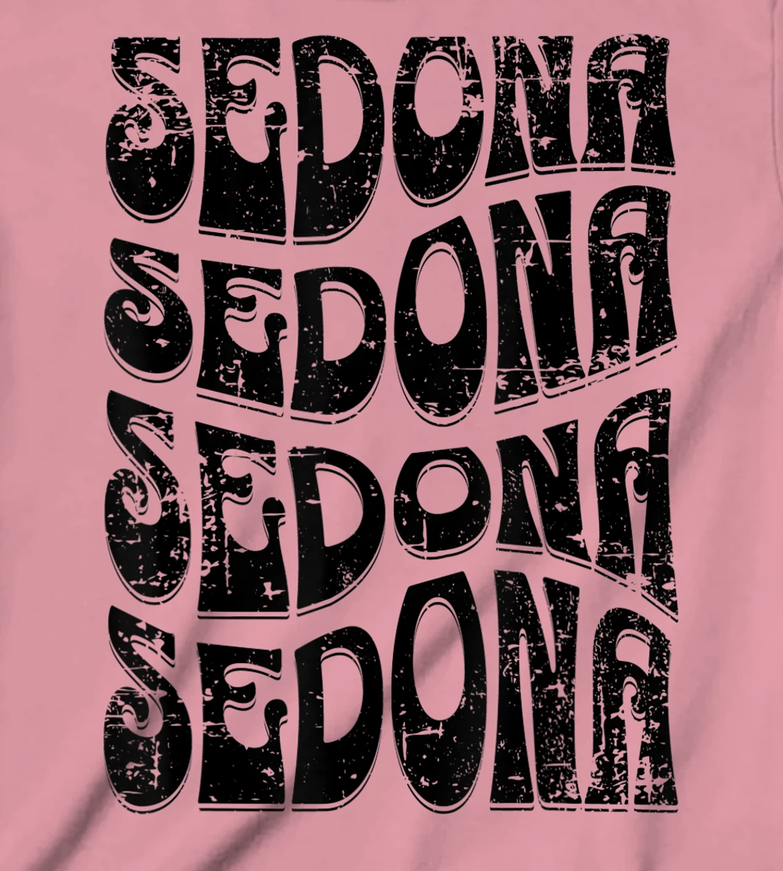 Sedona Arizona Retro 60s 70s Style Distressed Design T-Shirt, Kid T-Shirt and Women T-Shirt