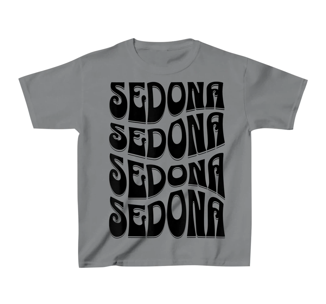 Sedona Arizona Retro 60s 70s Style Design T-Shirt, Kid T-Shirt and Women T-Shirt