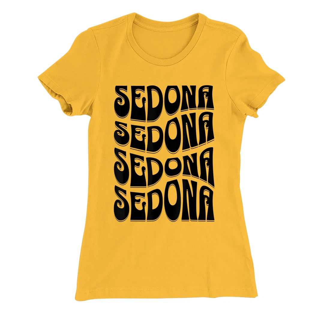 Sedona Arizona Retro 60s 70s Style Design T-Shirt, Kid T-Shirt and Women T-Shirt