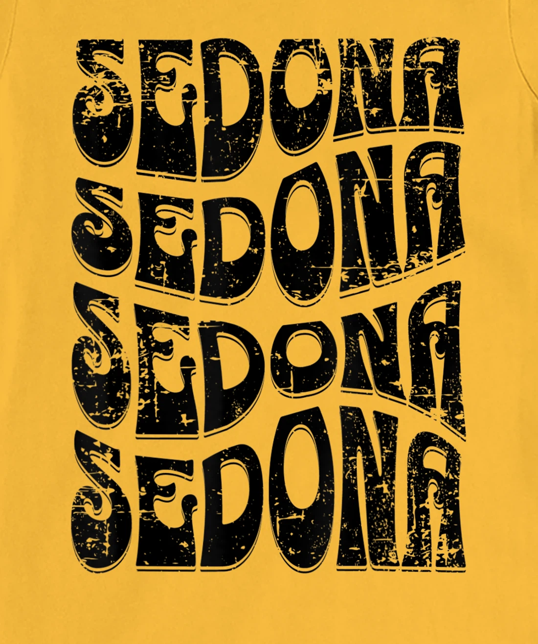 Sedona Arizona Retro 60s 70s Style Distressed Design T-Shirt, Kid T-Shirt and Women T-Shirt