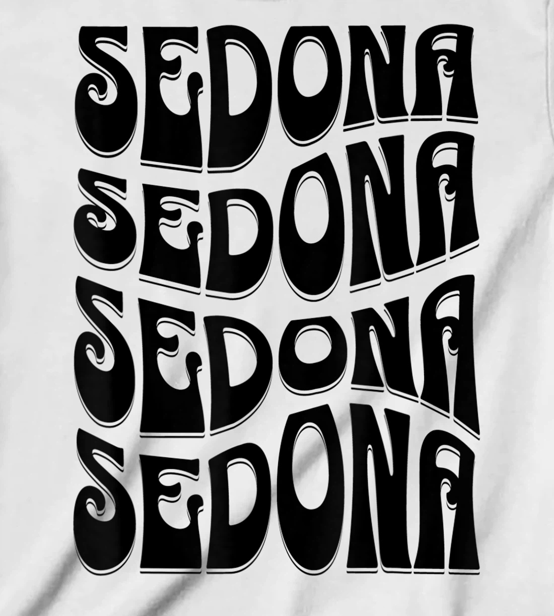 Sedona Arizona Retro 60s 70s Style Design T-Shirt, Kid T-Shirt and Women T-Shirt