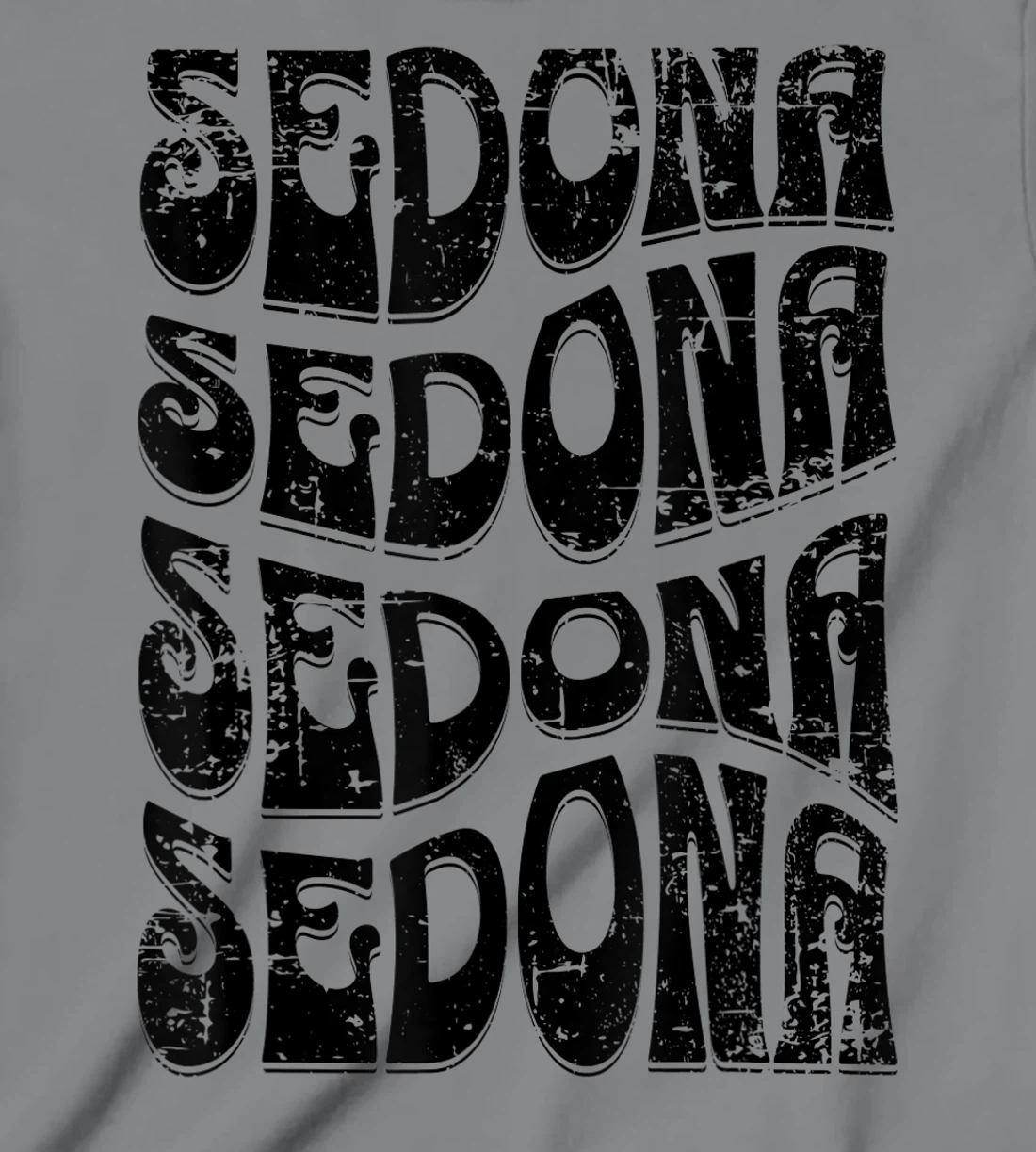 Sedona Arizona Retro 60s 70s Style Distressed Design T-Shirt, Kid T-Shirt and Women T-Shirt