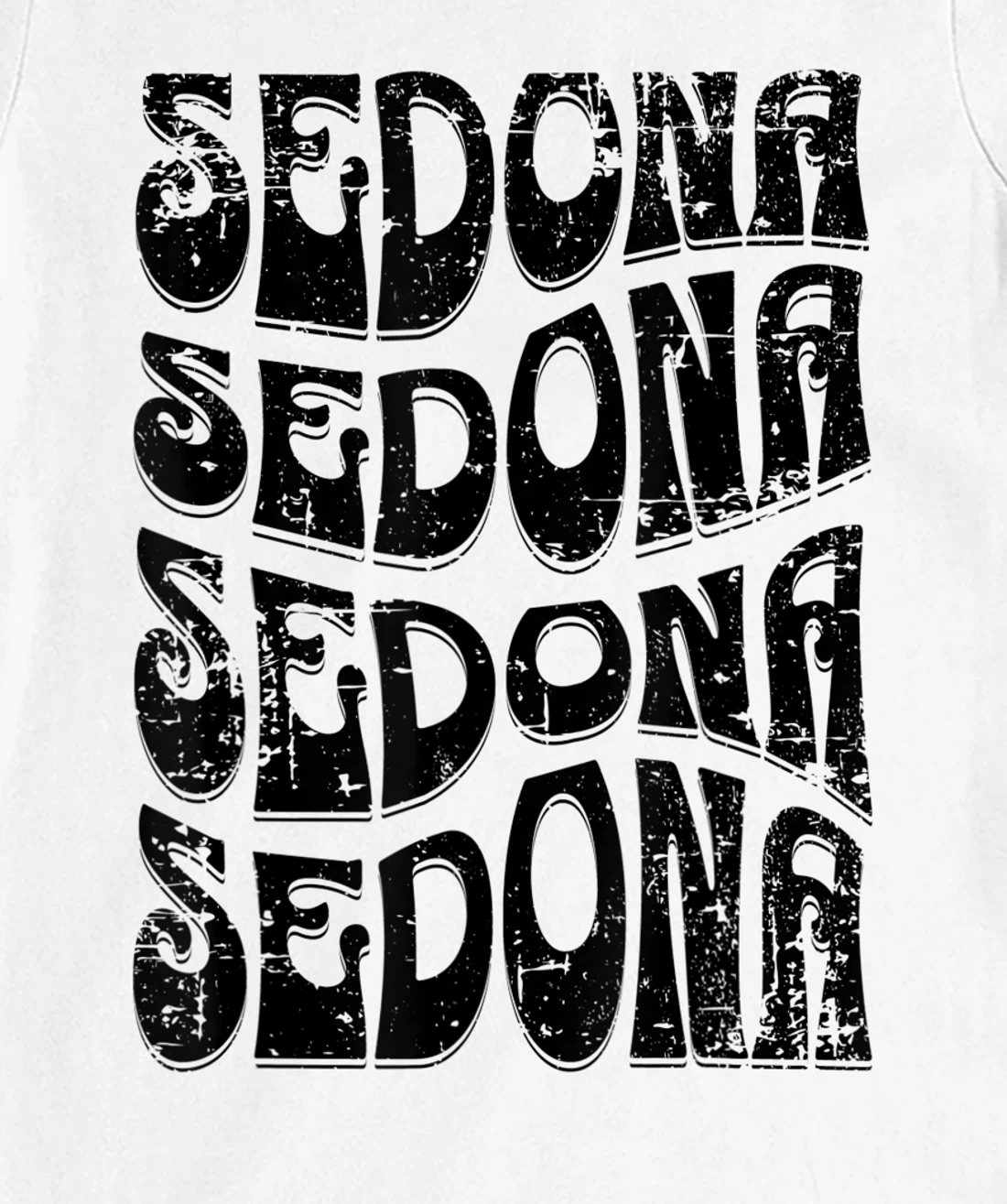Sedona Arizona Retro 60s 70s Style Distressed Design T-Shirt, Kid T-Shirt and Women T-Shirt