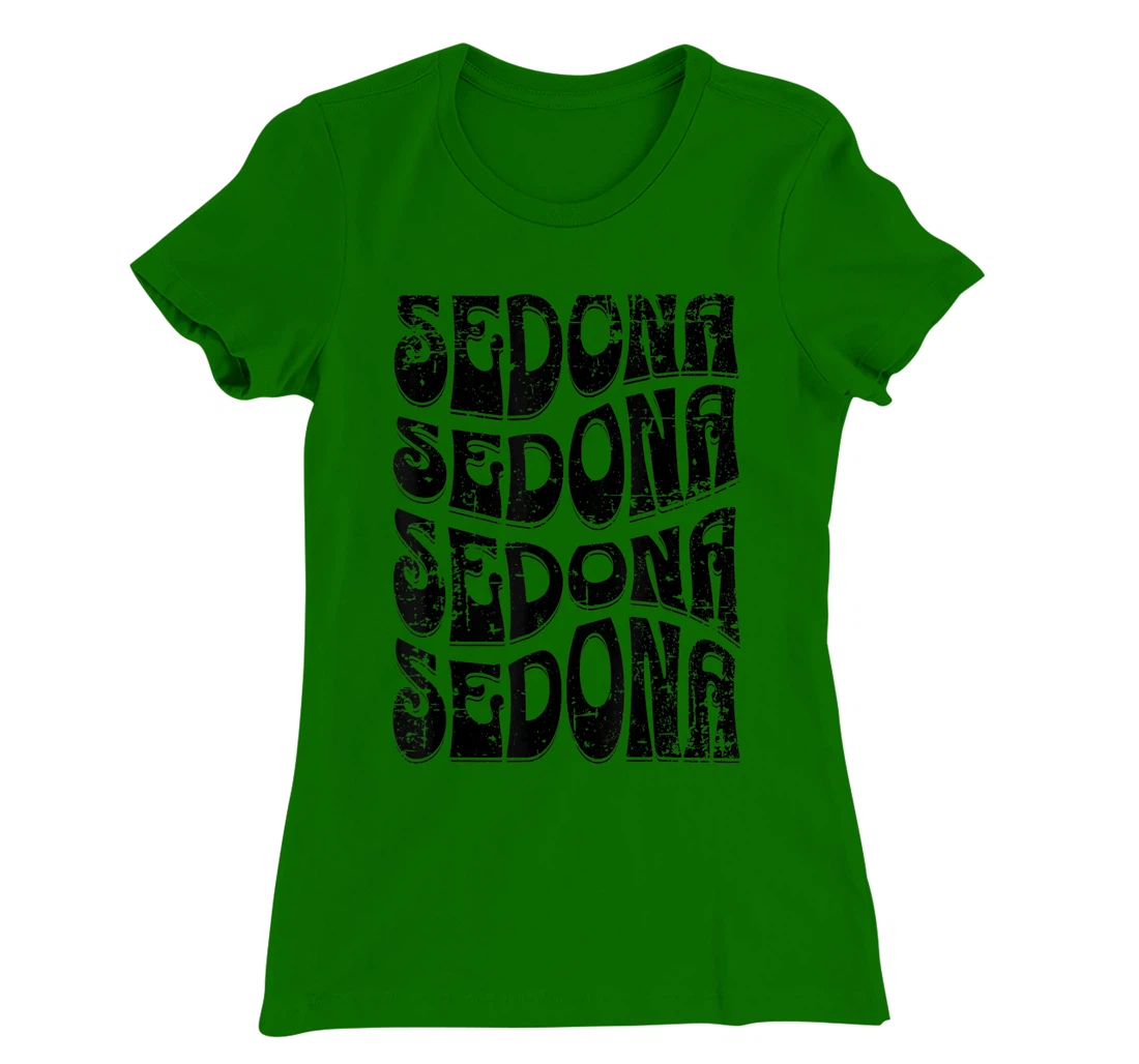 Sedona Arizona Retro 60s 70s Style Distressed Design T-Shirt, Kid T-Shirt and Women T-Shirt