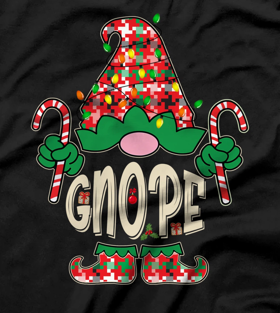 Funny Nope Gnope Tomte Garden Gnome Scandinavian Sweden T-Shirt