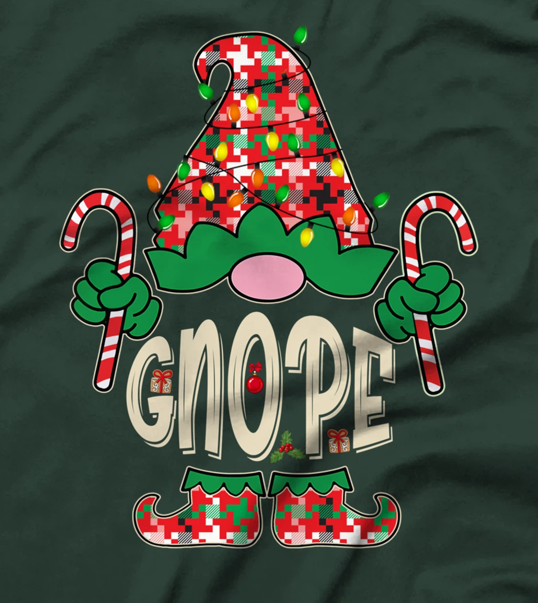 Funny Nope Gnope Tomte Garden Gnome Scandinavian Sweden T-Shirt