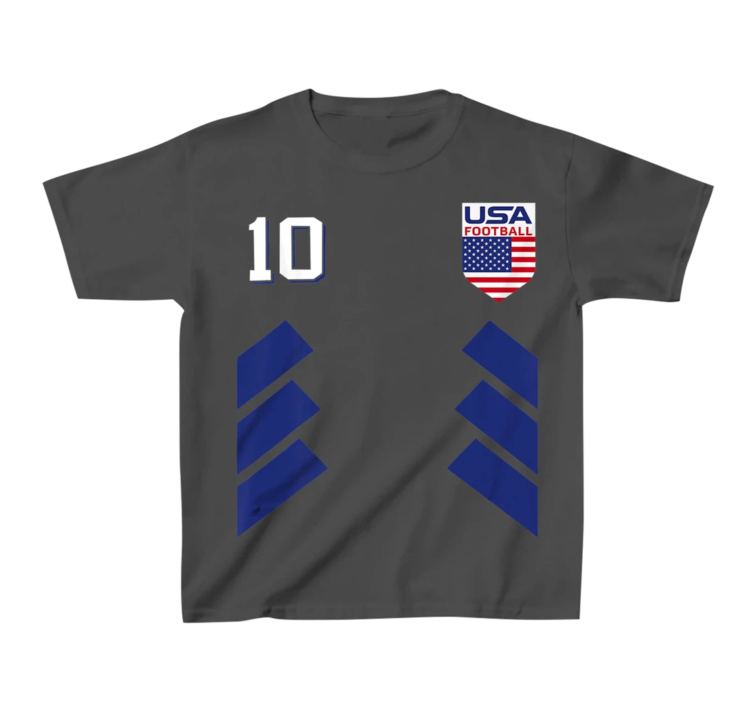 Retro10 American Football USA Soccer USA Flag T-Shirt, Kid T-Shirt and Women T-Shirt