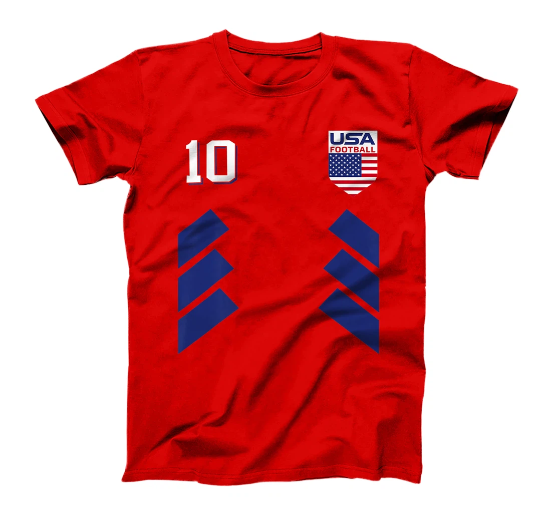 Retro10 American Football USA Soccer USA Flag T-Shirt, Kid T-Shirt and Women T-Shirt