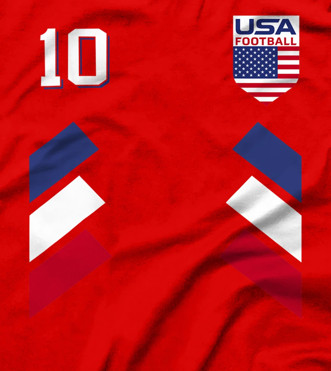 Retro10 American Football USA Soccer USA Flag T-Shirt T-Shirt