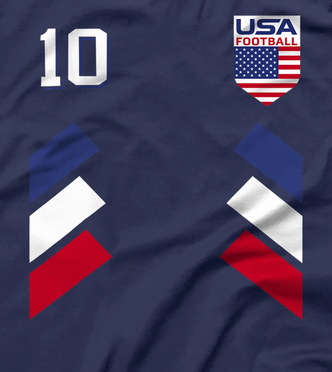 Retro10 American Football USA Soccer USA Flag T-Shirt T-Shirt