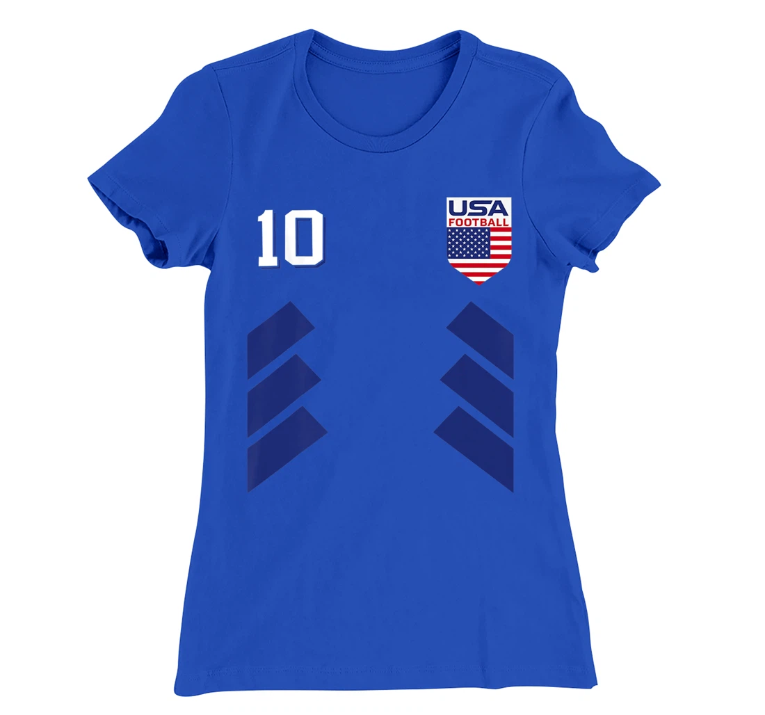 Retro10 American Football USA Soccer USA Flag T-Shirt, Kid T-Shirt and Women T-Shirt