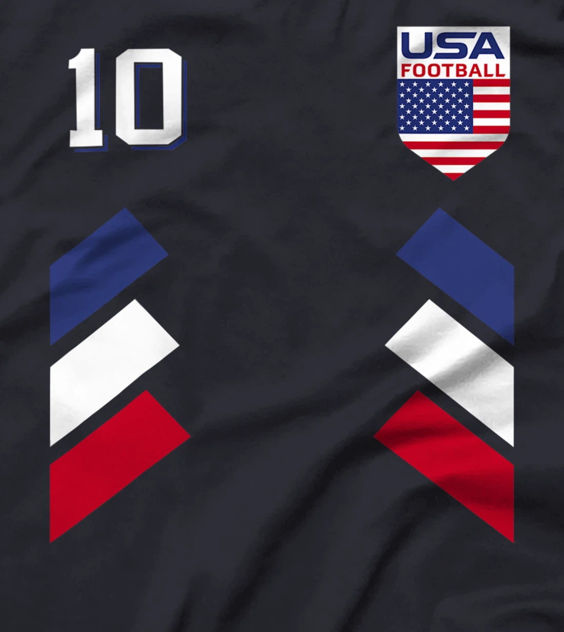 Retro10 American Football USA Soccer USA Flag T-Shirt T-Shirt