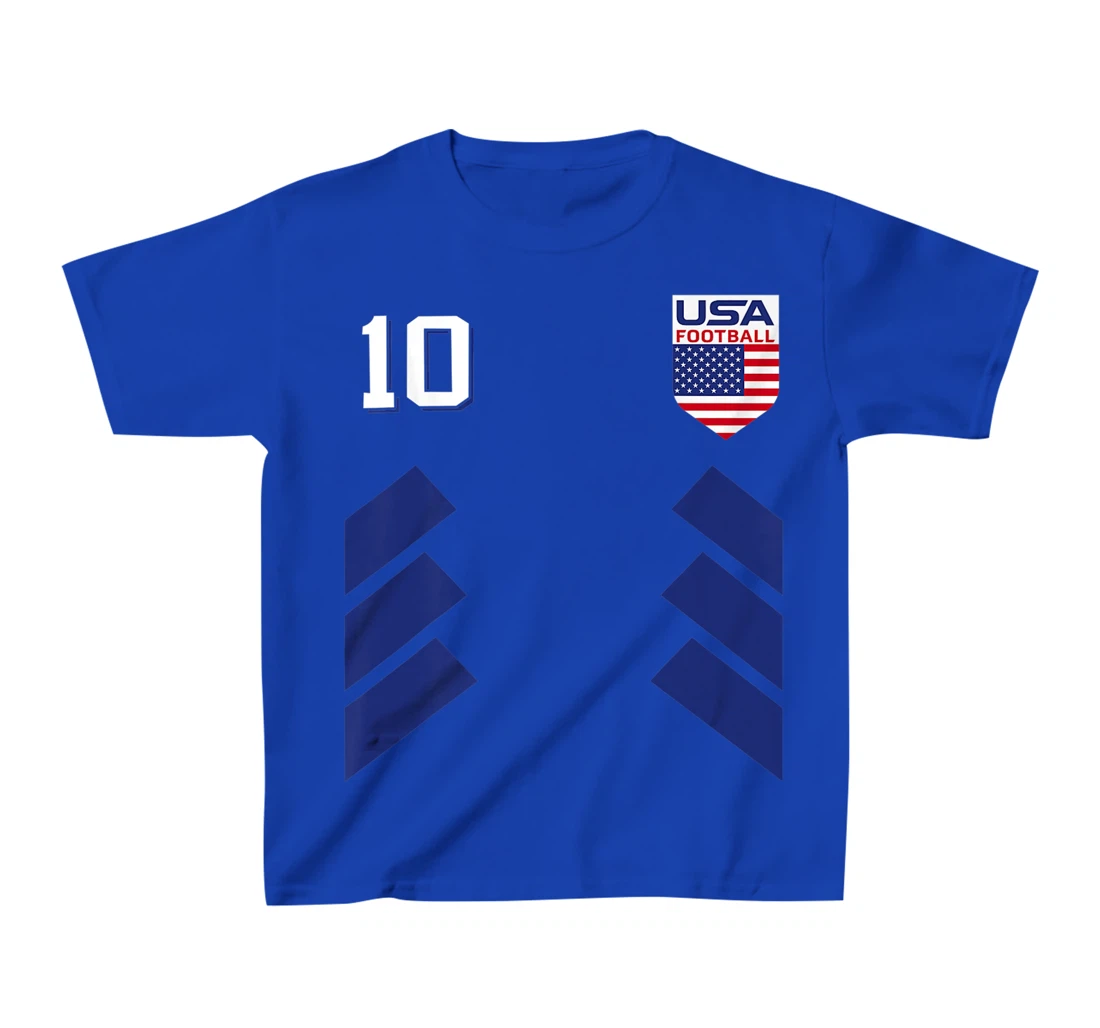 Retro10 American Football USA Soccer USA Flag T-Shirt, Kid T-Shirt and Women T-Shirt