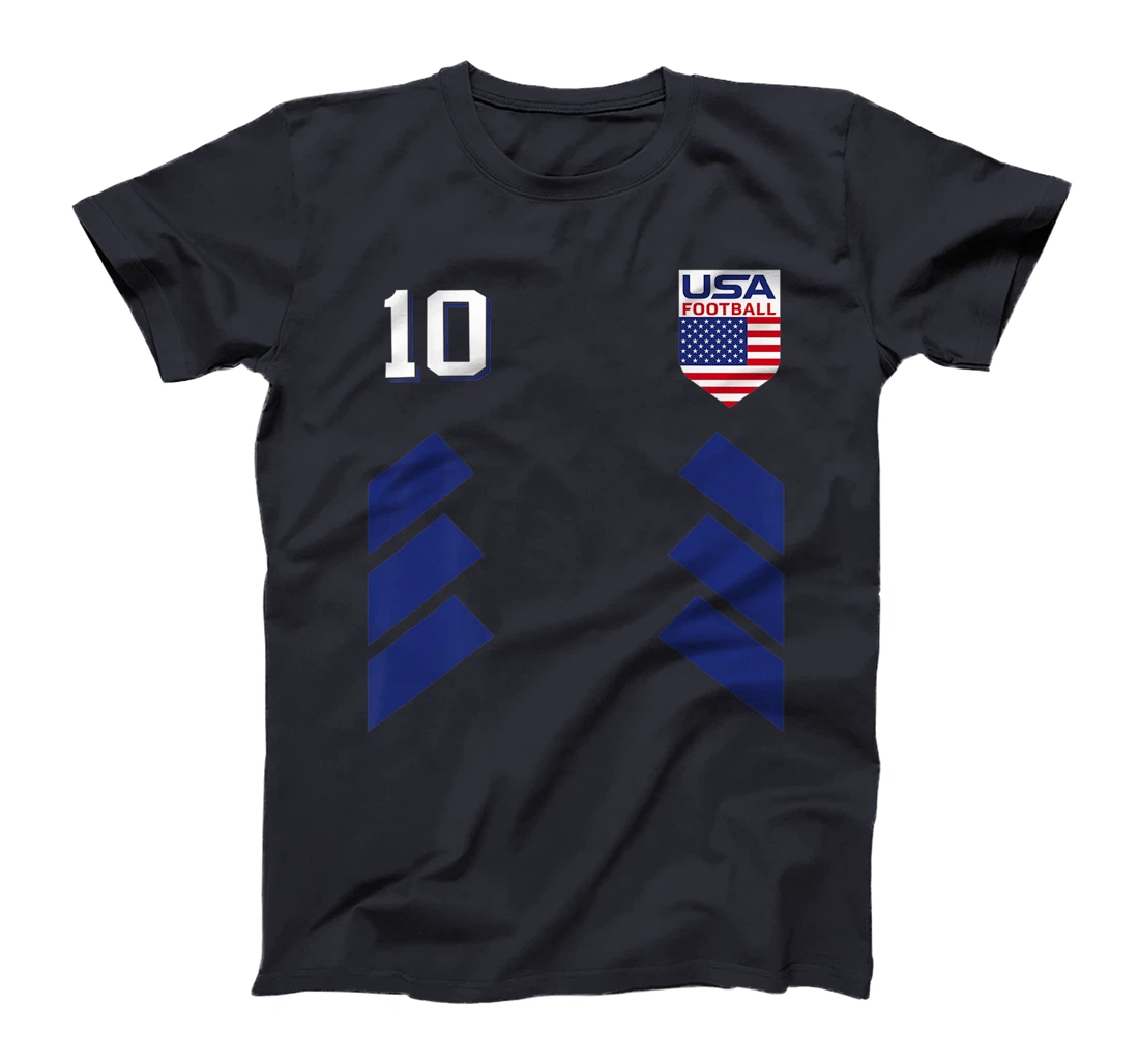 Retro10 American Football USA Soccer USA Flag T-Shirt, Kid T-Shirt and Women T-Shirt