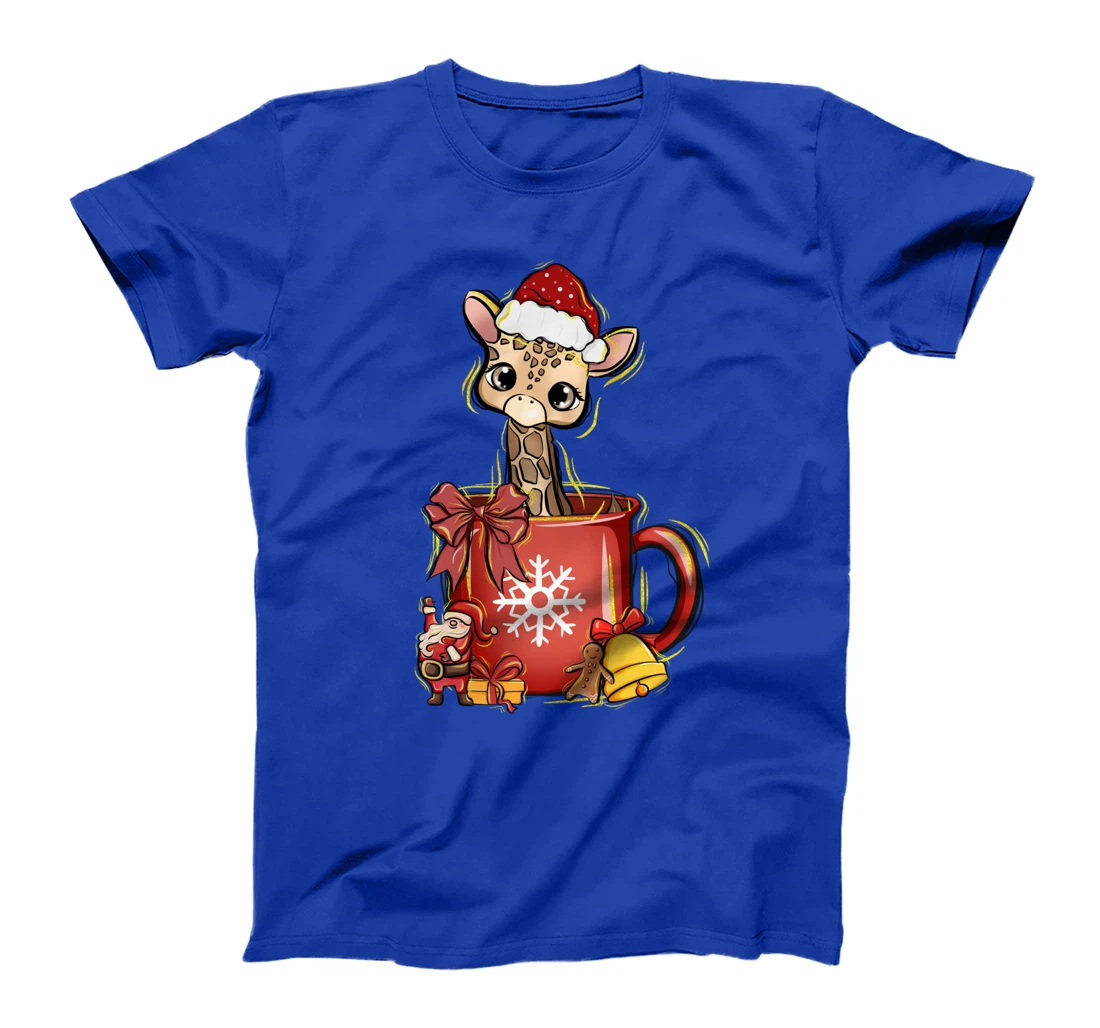 Xmas Christmas Mug Gingerbread Giraffe T-Shirt