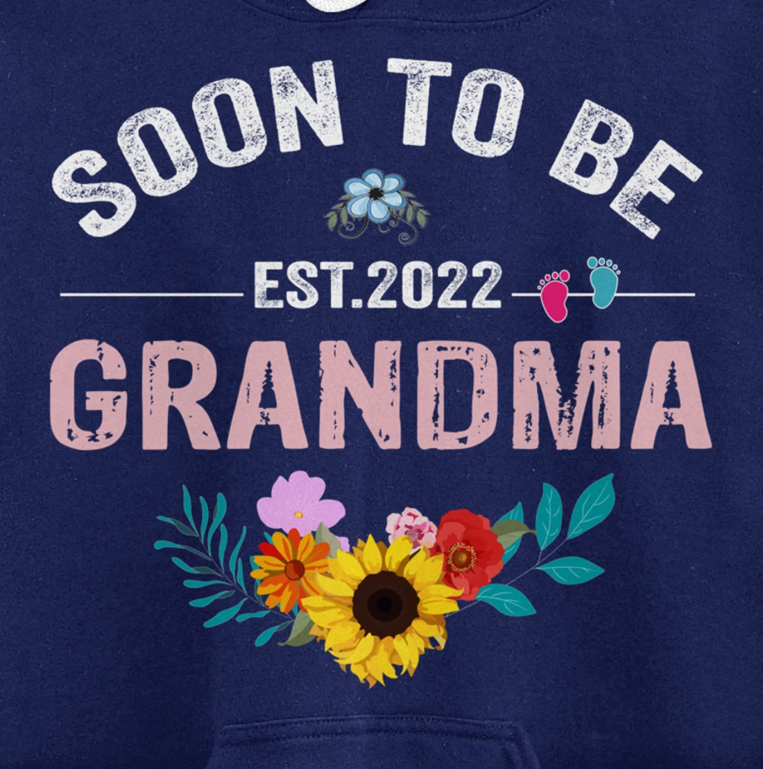 Soon To Be Grandma 2022 Promoted To Grandma Again Pullover Hoodie