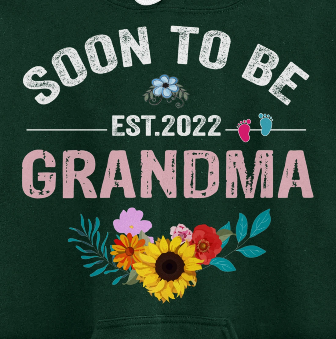Soon To Be Grandma 2022 Promoted To Grandma Again Pullover Hoodie