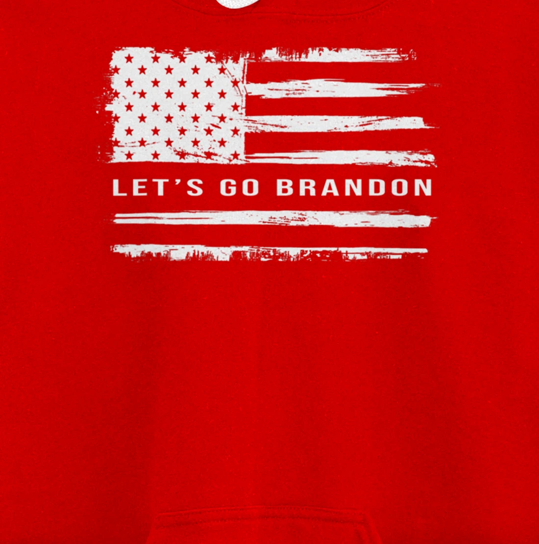 Let's go Brandon American Flag Meme Funny Gift Novelty Pullover Hoodie