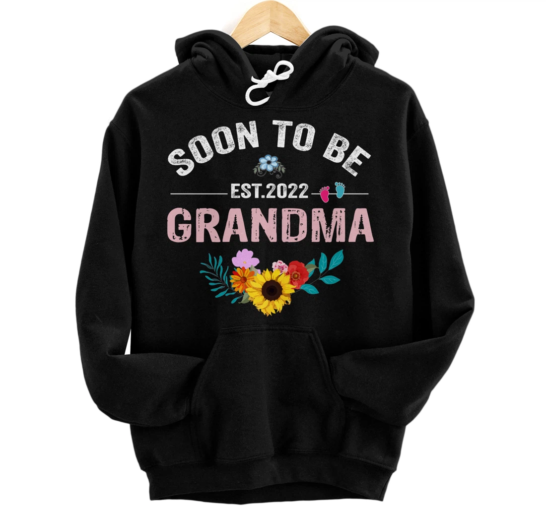 Soon To Be Grandma 2022 Promoted To Grandma Again Pullover Hoodie