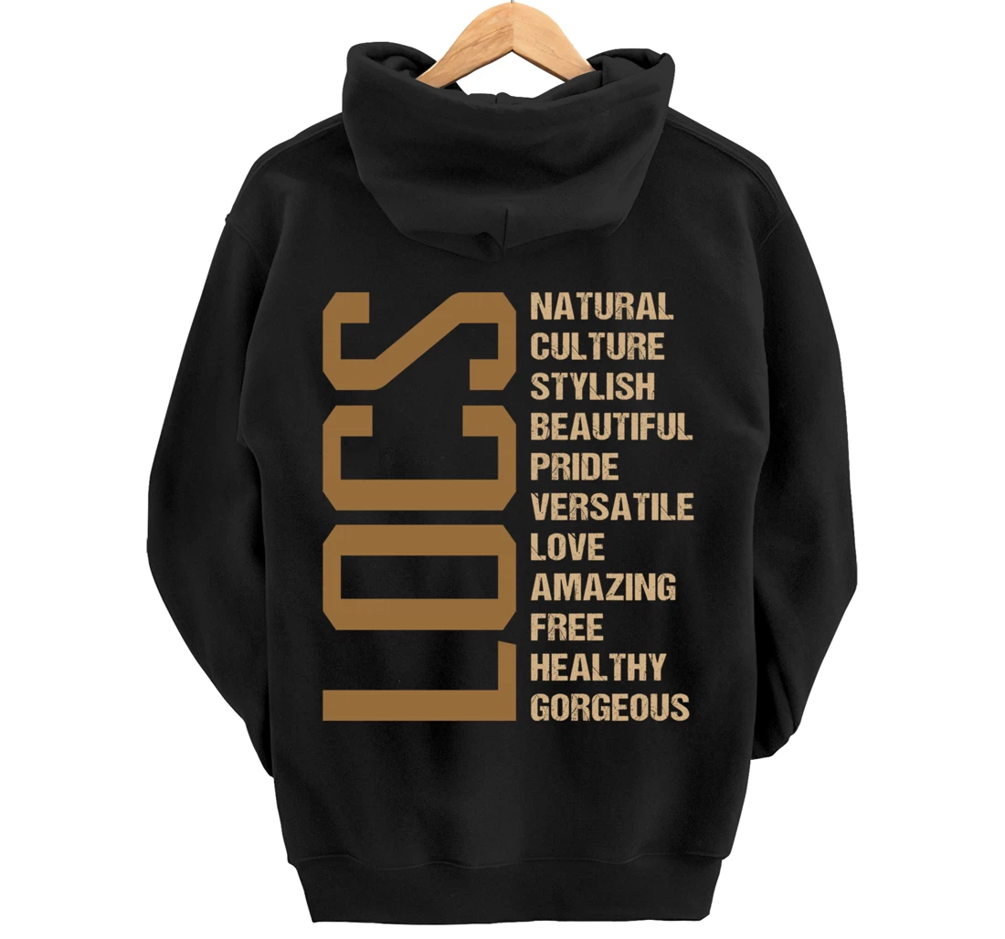 Locs Dreadlocks lovers afro black Loc'd Up Loc'd Definition Pullover Hoodie