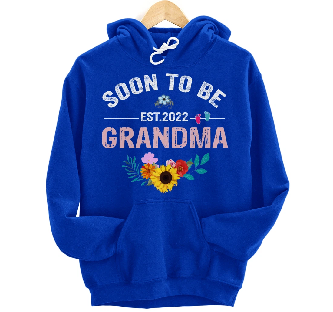 Soon To Be Grandma 2022 Promoted To Grandma Again Pullover Hoodie