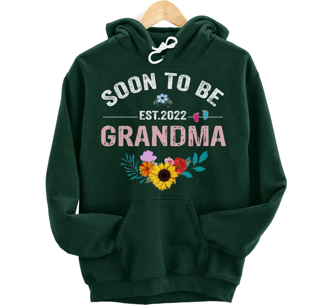 Soon To Be Grandma 2022 Promoted To Grandma Again Pullover Hoodie