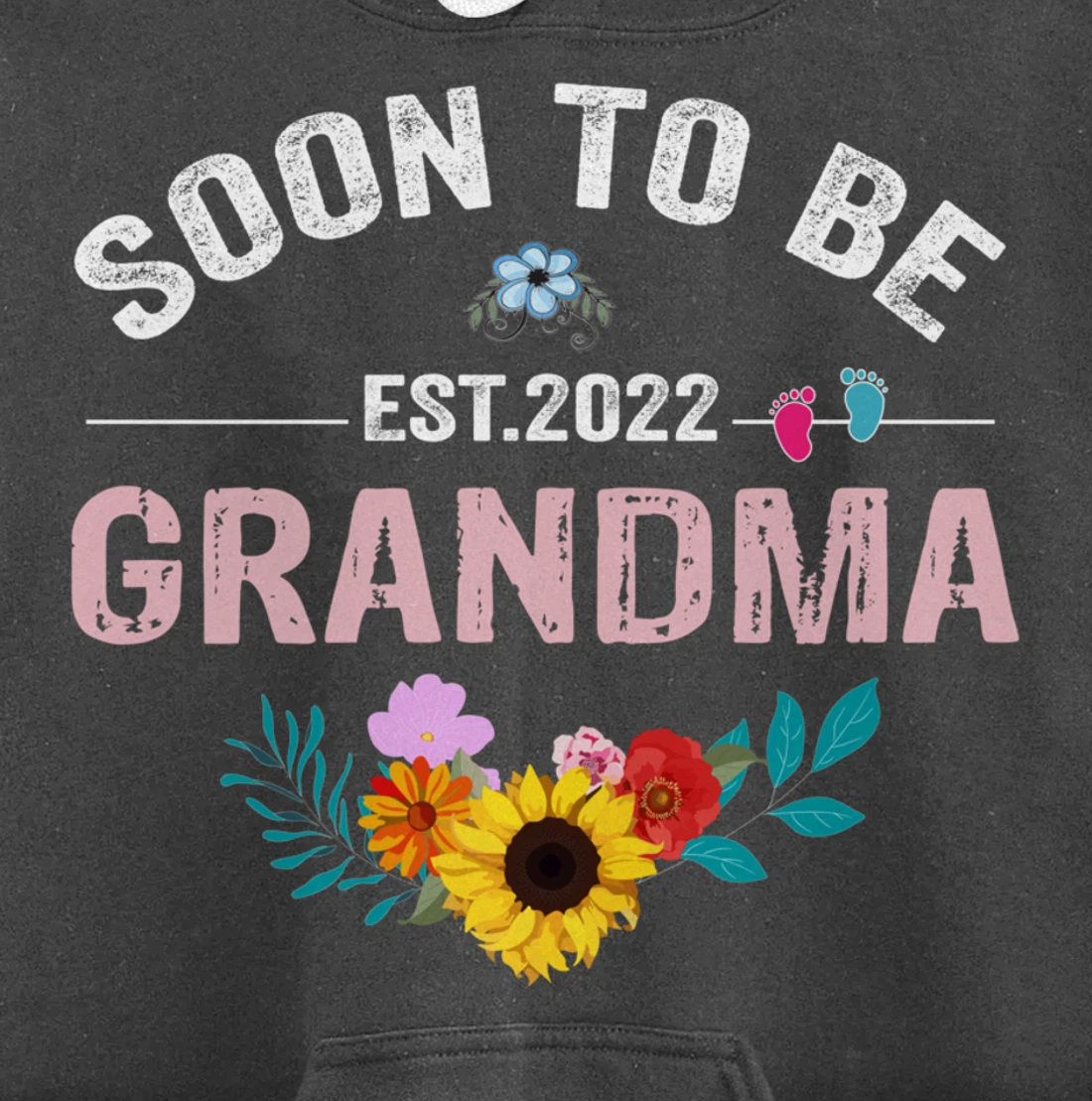 Soon To Be Grandma 2022 Promoted To Grandma Again Pullover Hoodie