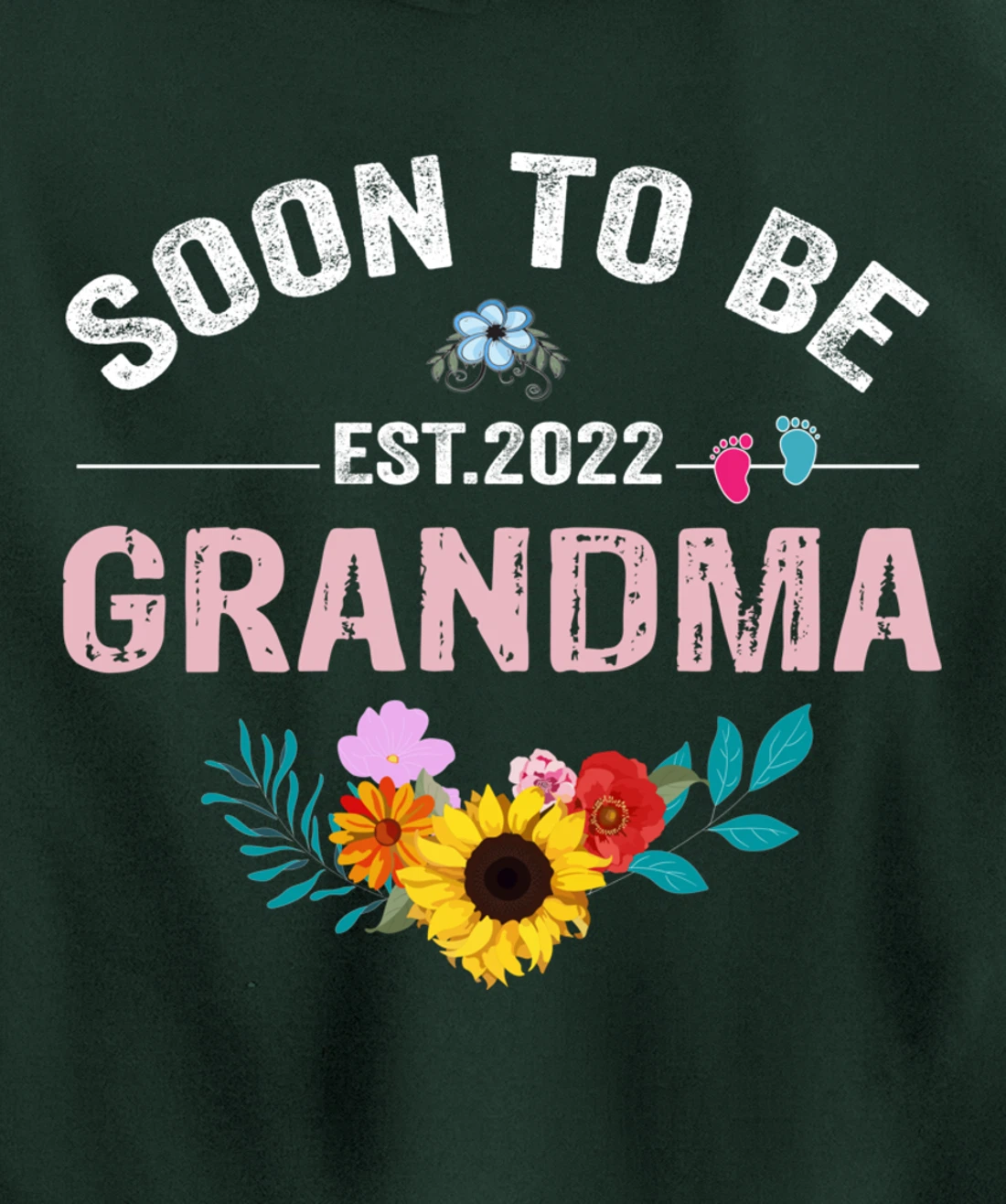 Soon To Be Grandma 2022 Promoted To Grandma Again Pullover Hoodie