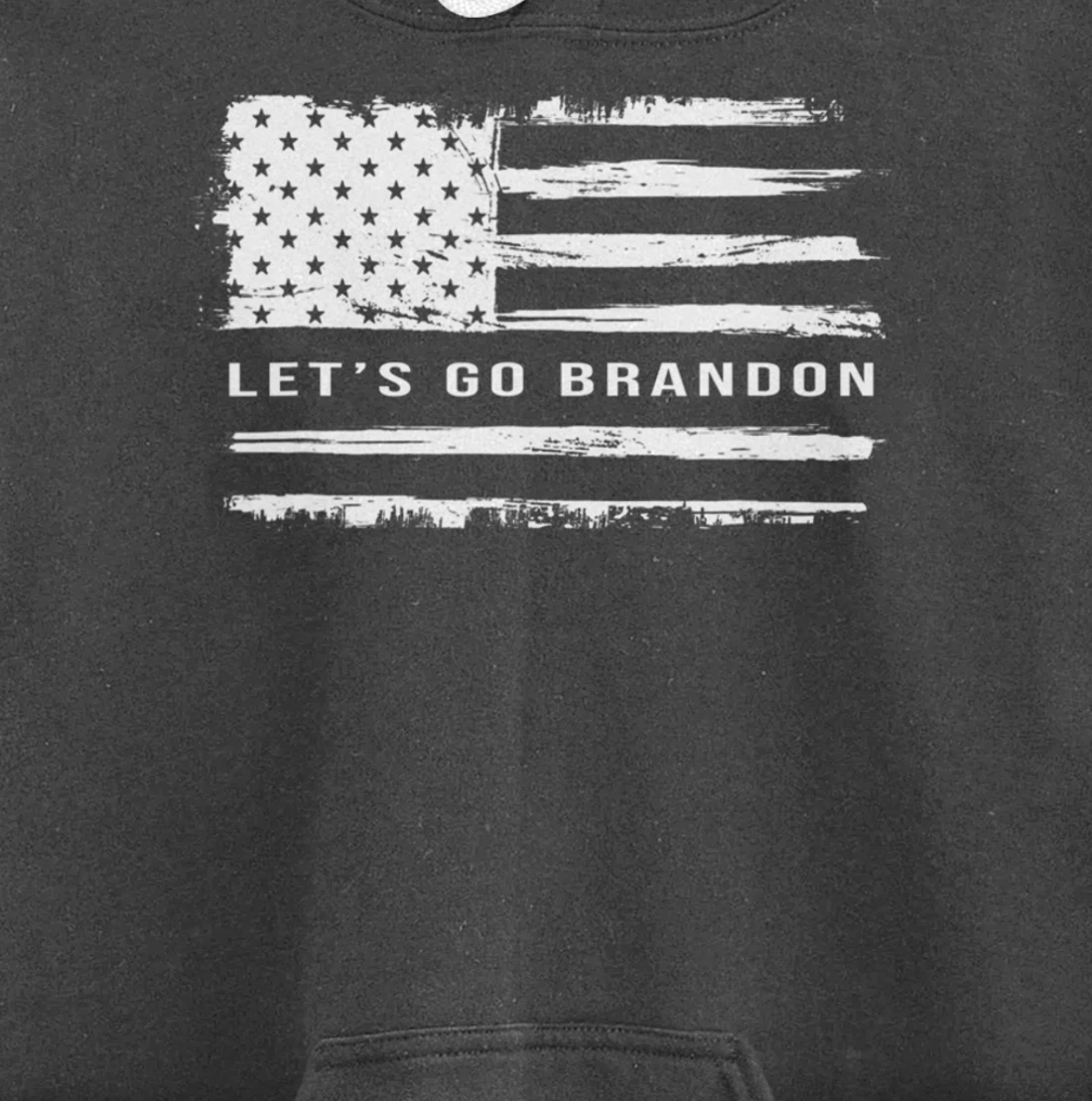 Let's go Brandon American Flag Meme Funny Gift Novelty Pullover Hoodie