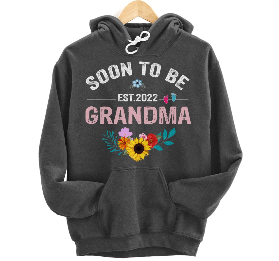 Soon To Be Grandma 2022 Promoted To Grandma Again Pullover Hoodie