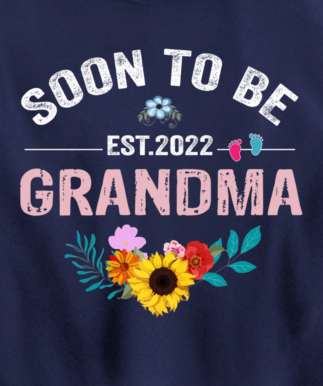 Soon To Be Grandma 2022 Promoted To Grandma Again Pullover Hoodie