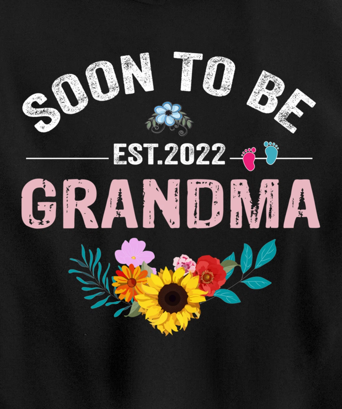 Soon To Be Grandma 2022 Promoted To Grandma Again Pullover Hoodie
