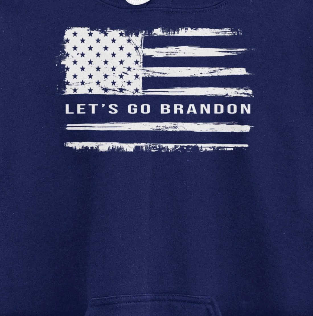 Let's go Brandon American Flag Meme Funny Gift Novelty Pullover Hoodie