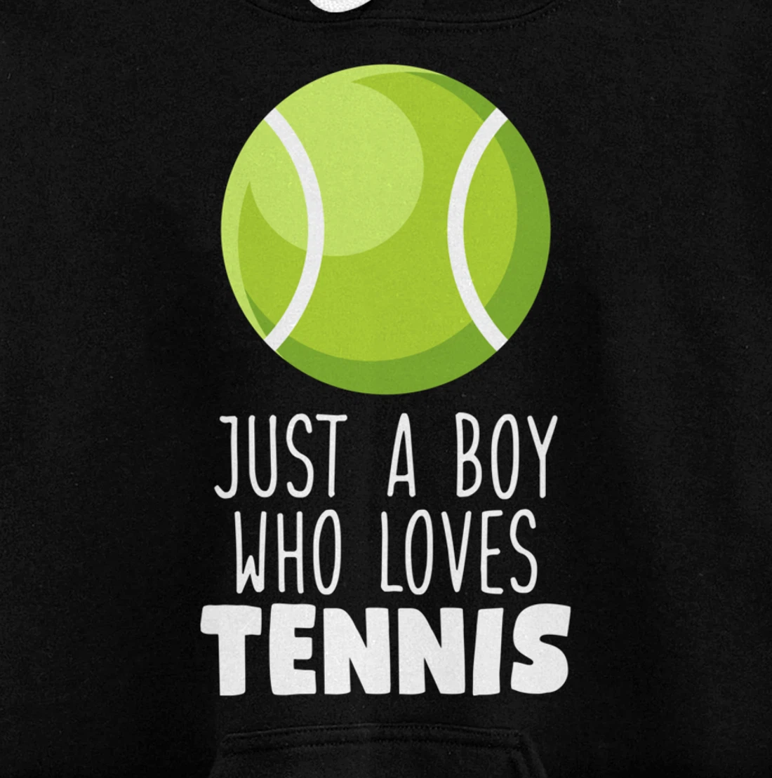 Just a Boy Who Loves Tennis Pullover Hoodie