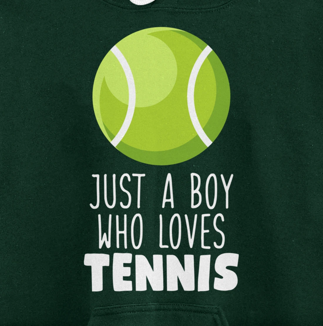 Just a Boy Who Loves Tennis Pullover Hoodie