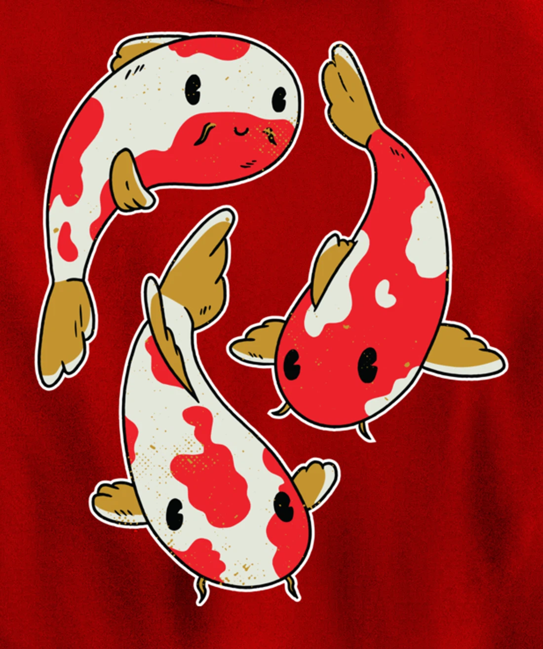 Fun Koi Fishing Carp Rainbow Colour Design Pullover Hoodie