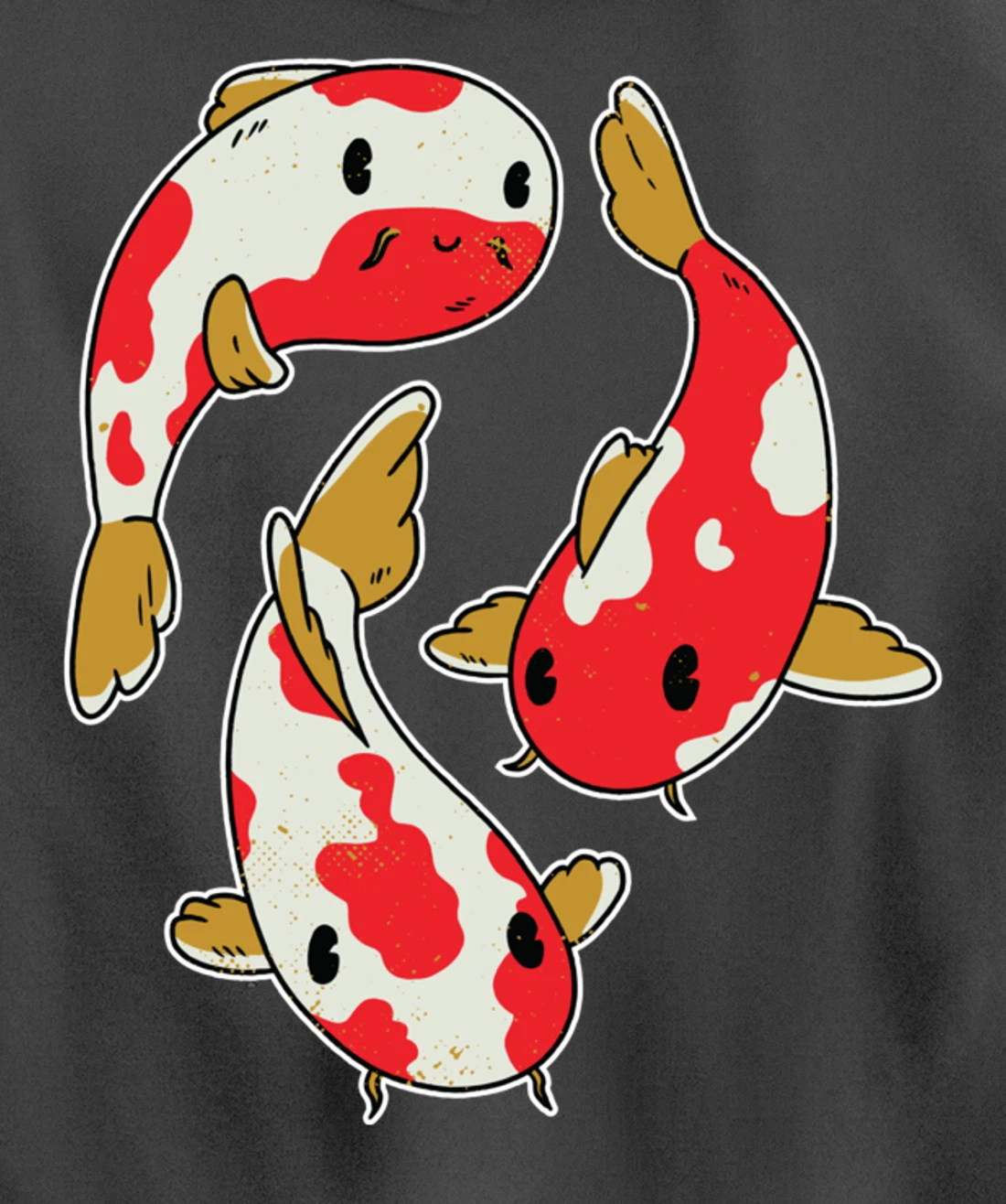 Fun Koi Fishing Carp Rainbow Colour Design Pullover Hoodie