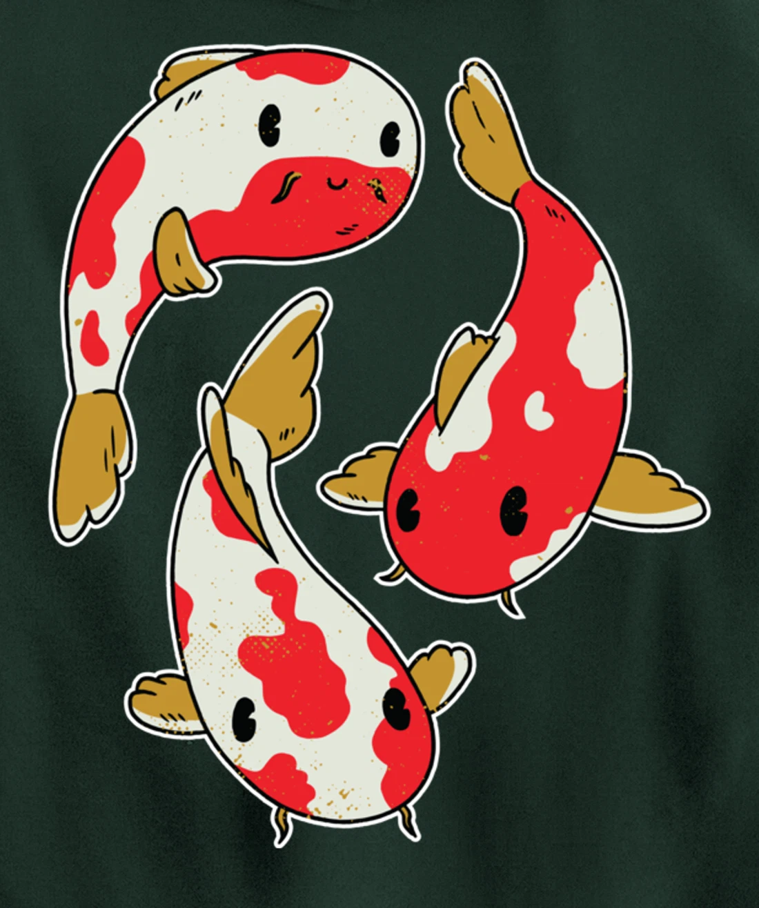 Fun Koi Fishing Carp Rainbow Colour Design Pullover Hoodie