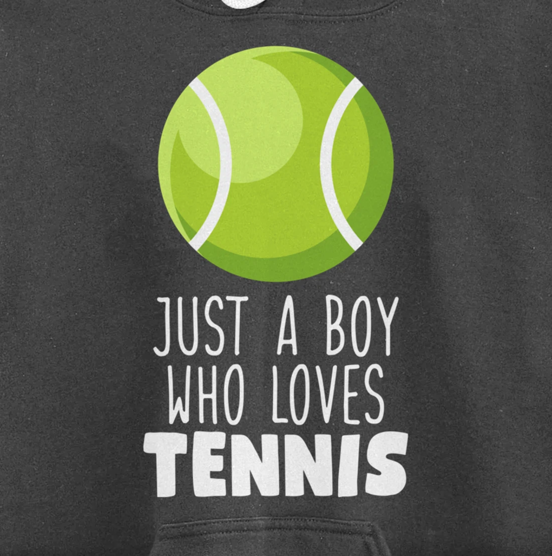 Just a Boy Who Loves Tennis Pullover Hoodie