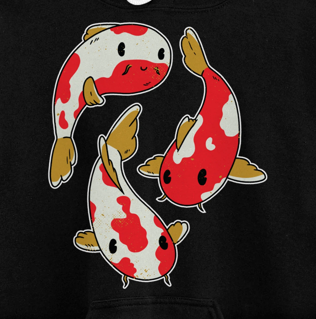 Fun Koi Fishing Carp Rainbow Colour Design Pullover Hoodie