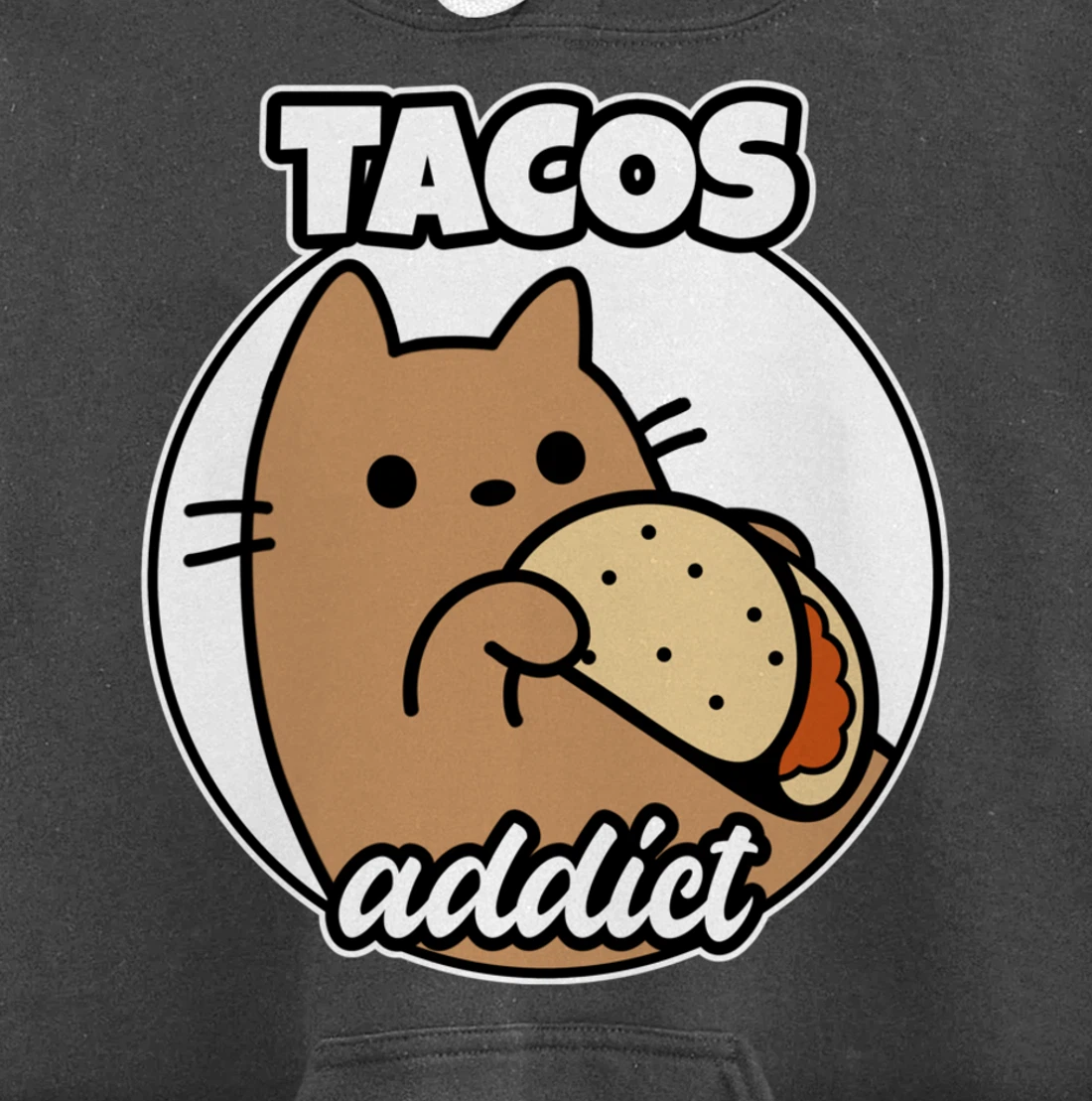 Tacos addict Cat Pullover Hoodie