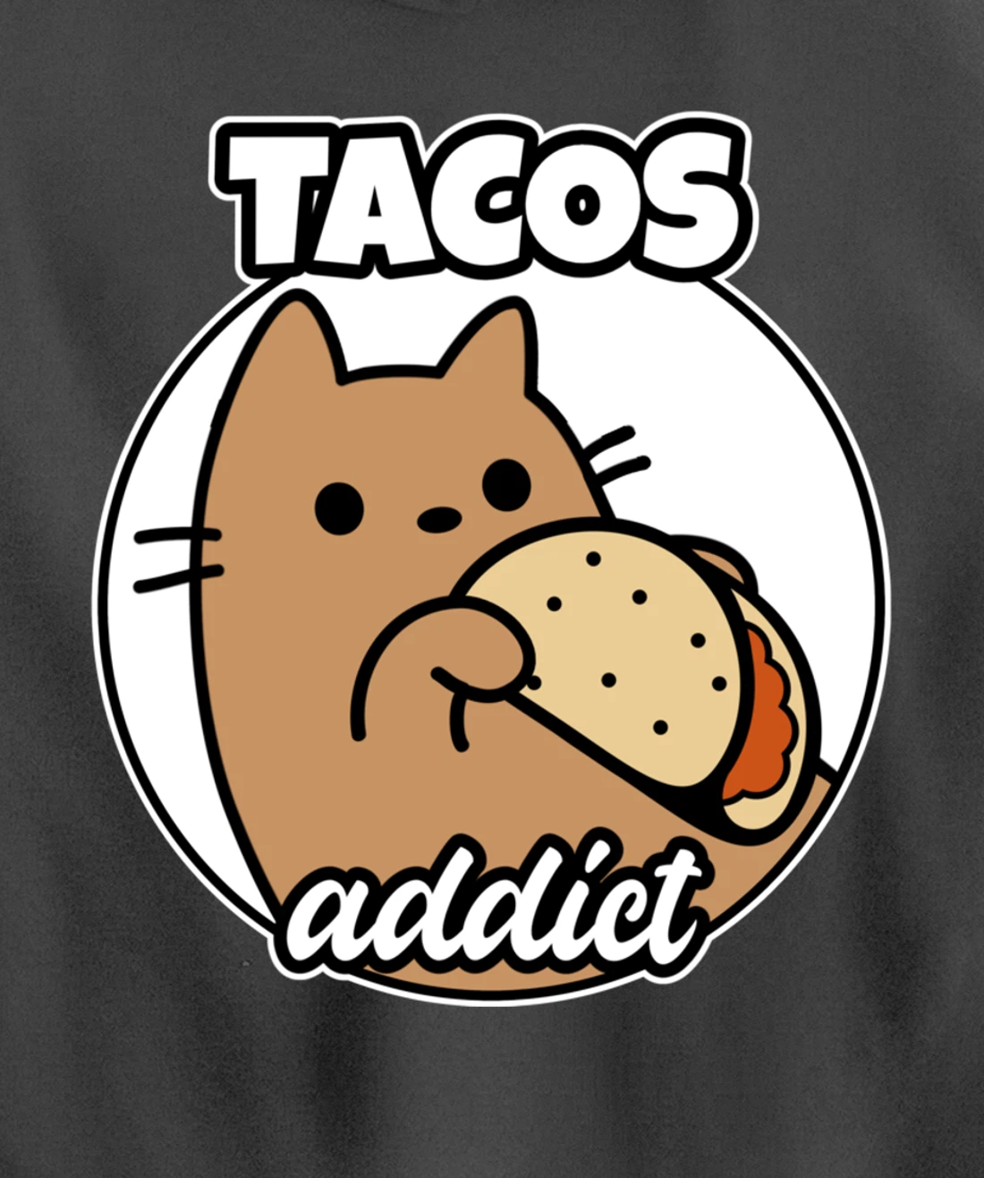 Tacos addict Cat Pullover Hoodie