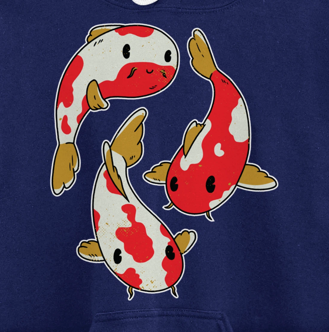 Fun Koi Fishing Carp Rainbow Colour Design Pullover Hoodie