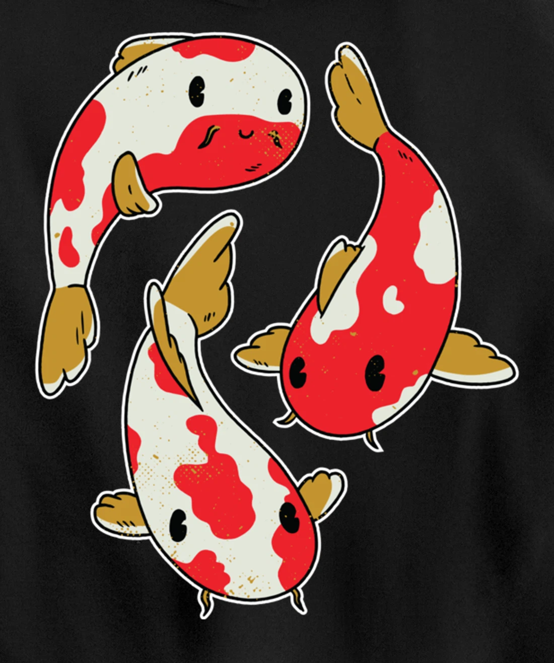 Fun Koi Fishing Carp Rainbow Colour Design Pullover Hoodie