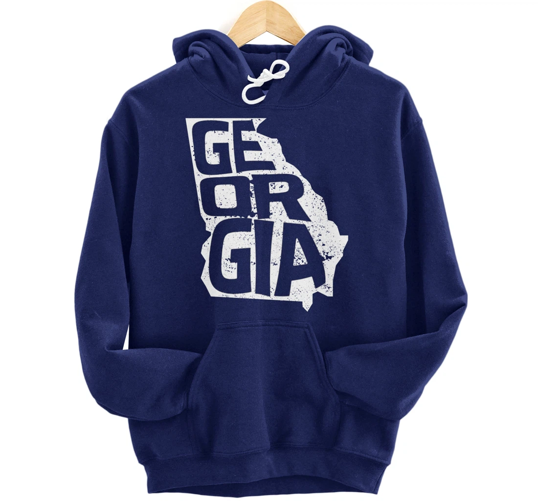 Vintage Georgia Football Game Day Pullover Hoodie