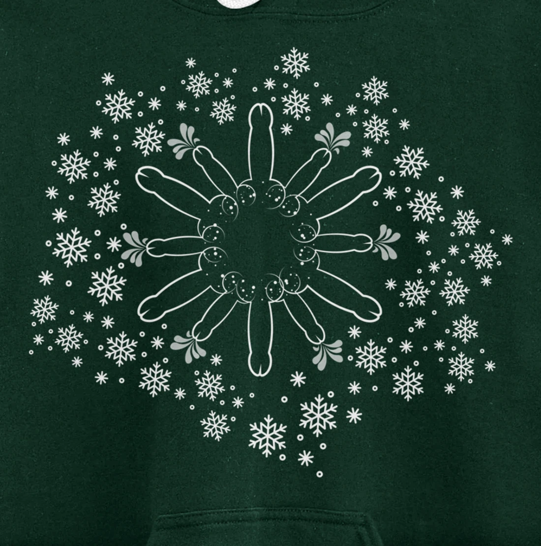 Snow Willies for when there is a hard frost Willy Snowflake Pullover Hoodie
