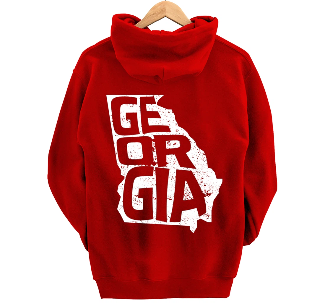 Vintage Georgia Football Game Day Pullover Hoodie