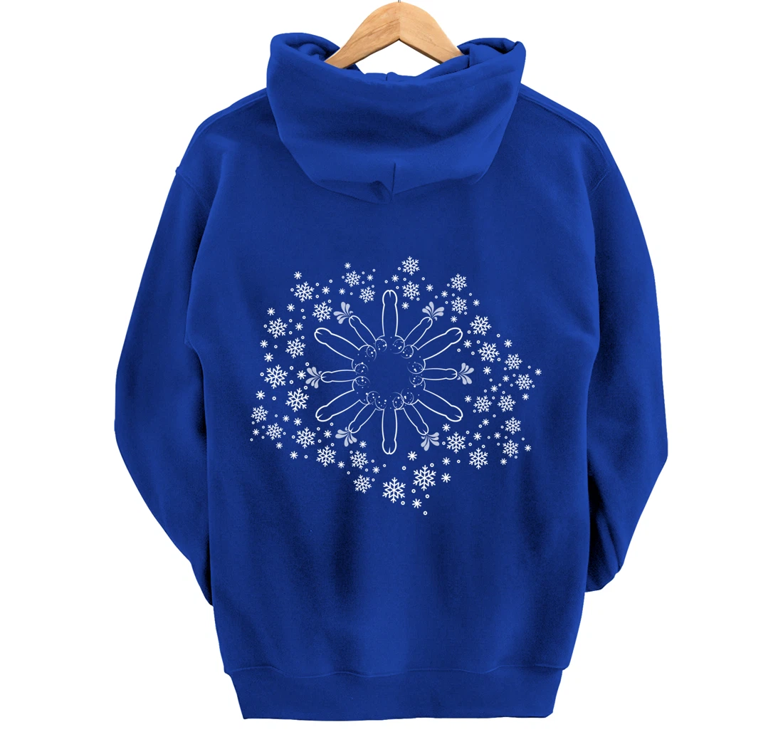 Snow Willies for when there is a hard frost Willy Snowflake Pullover Hoodie