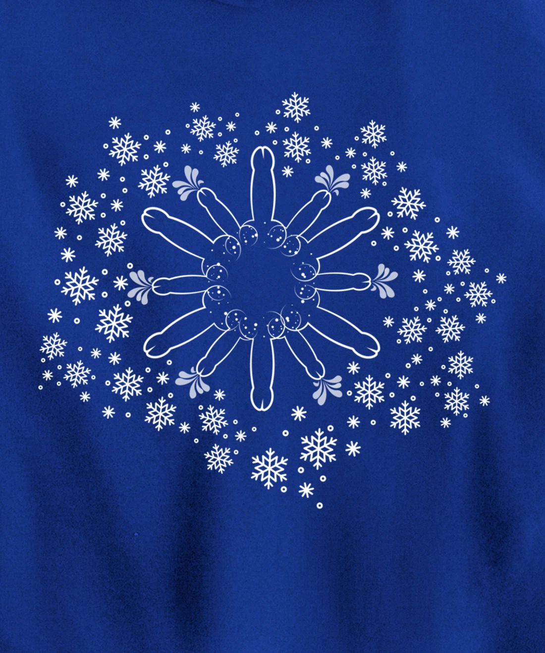 Snow Willies for when there is a hard frost Willy Snowflake Pullover Hoodie
