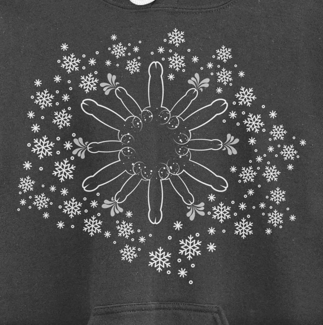 Snow Willies for when there is a hard frost Willy Snowflake Pullover Hoodie